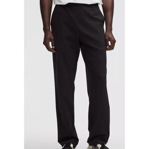 NEW LULULEMON Mens Daydrift Classic-Fit Trouser Reg Size MED Black Elastic Waist